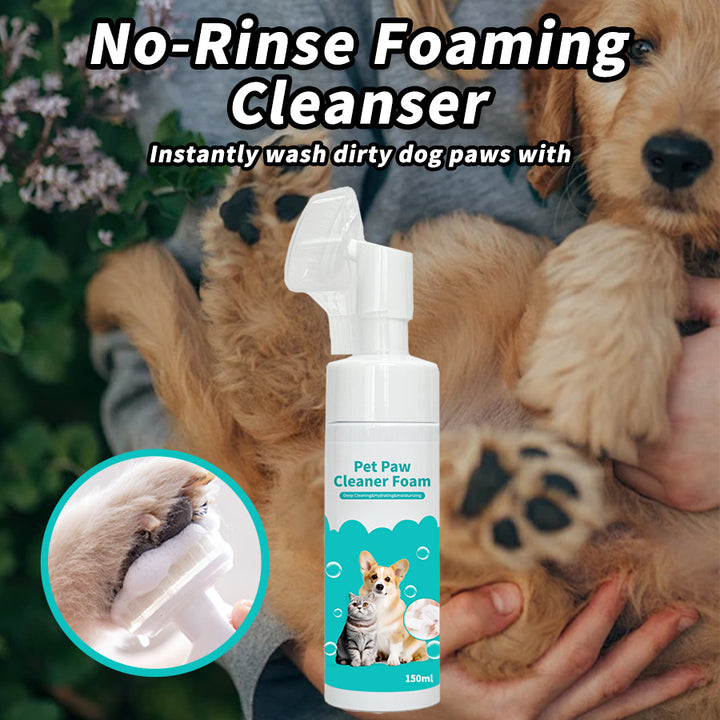 Pet paw cleaner foam.Moisturize and prevent interdigital inflammation!