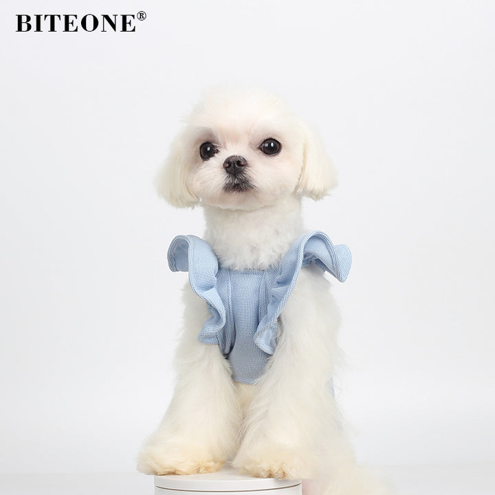 High elastic fabric, easy to put on and take off, summer flying sleeves, new pet clothes launched