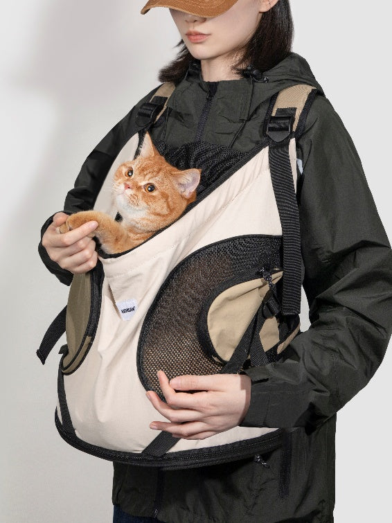 【Cats&Dogs】Dog  Front Carriers for small dogs,2 pockets for travel