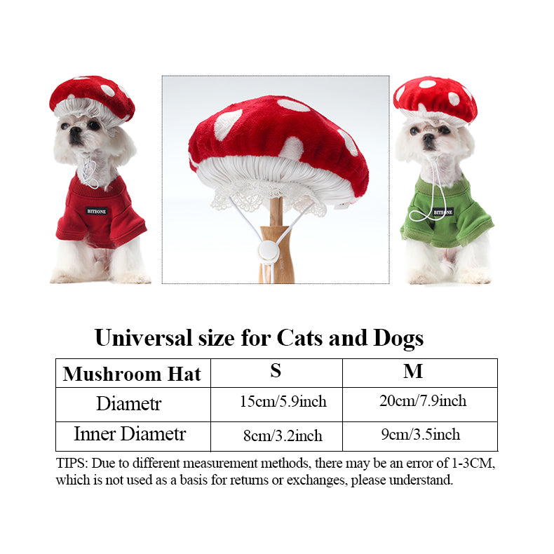 Mario style pet cloth set pet sweatsgirt denim suspenders and cut mushroom hat New trend 2024!