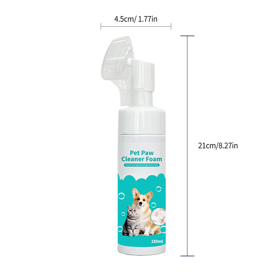 Pet paw cleaner foam.Moisturize and prevent interdigital inflammation!