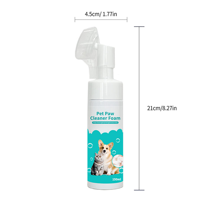 Pet paw cleaner foam.Moisturize and prevent interdigital inflammation!