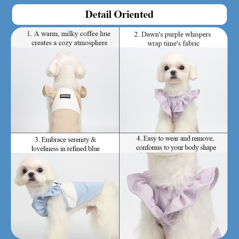 High elastic fabric, easy to put on and take off, summer flying sleeves, new pet clothes launched