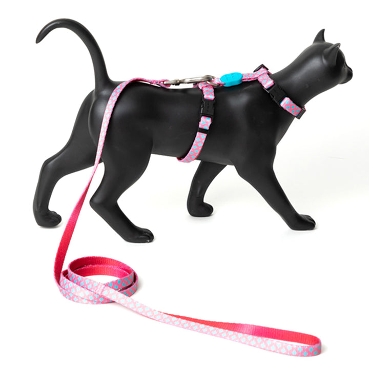 【Cat】Colorful-I-shaped cat harness set