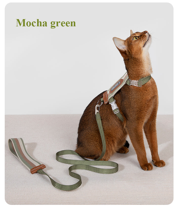 【Cats】Striped cat harness set