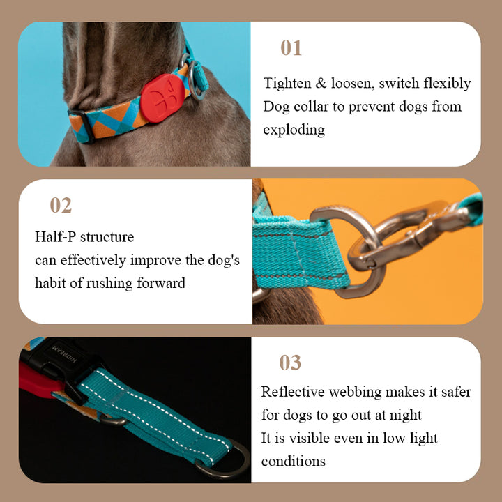 【Dogs】ColorfulPro-Half-p explosion-proof impact-resistant dog collar