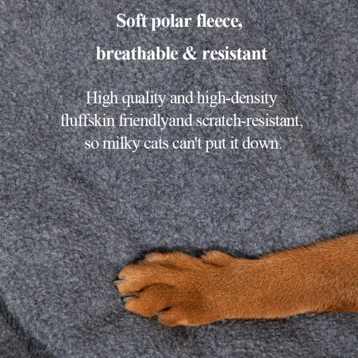 【Dogs&Cats】Polar fleece semi-enclosed pet nest